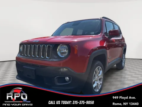 Red 2017 Jeep Renegade Latitude for sale in Rome, NY
