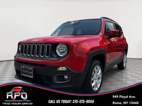 Red 2017 Jeep Renegade Latitude for sale in Rome, NY