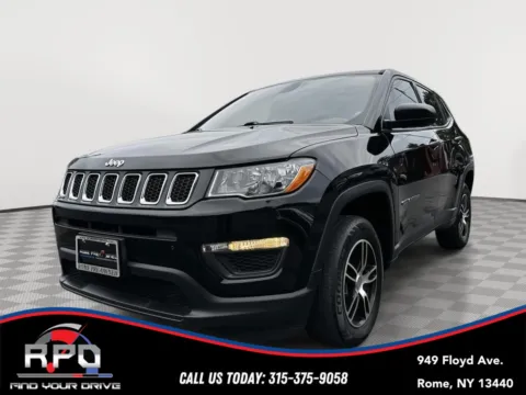 Black 2018 Jeep Compass Sport for sale in Rome, NY