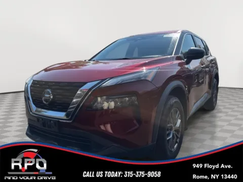 Red 2021 Nissan Rogue S for sale in Rome, NY