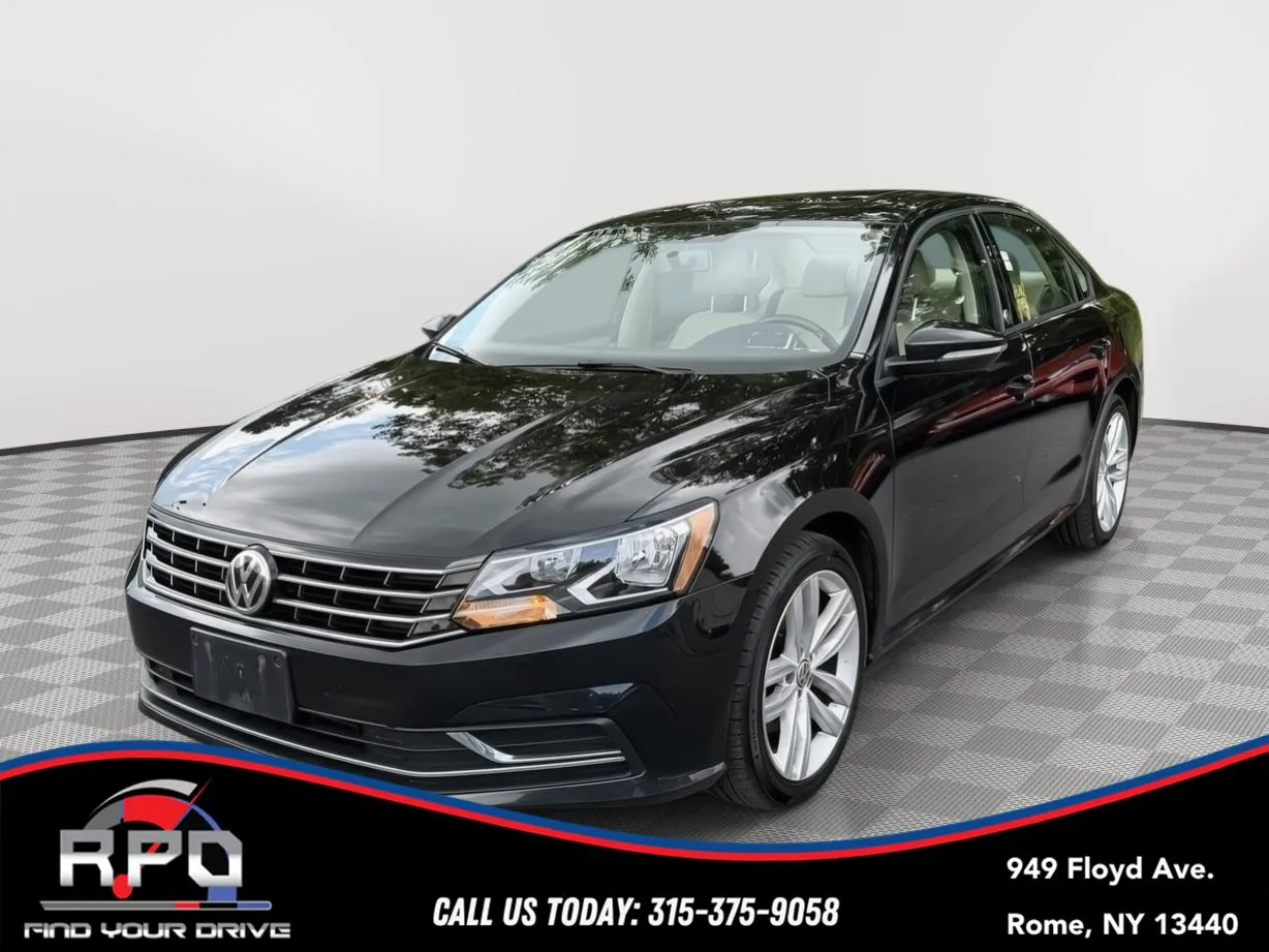 Black 2019 Volkswagen Passat 2.0T Wolfsburg Edition for sale in Rome, NY