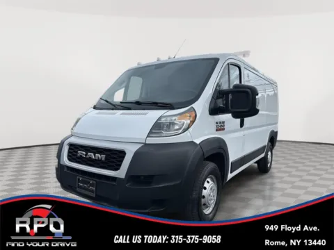 White 2021 Ram ProMaster Cargo Van 1500 LOW ROOF 136 WB for sale in Rome, NY