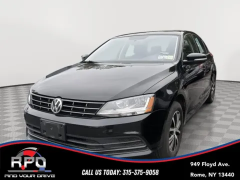 Black 2018 Volkswagen Jetta 1.4T SE for sale in Rome, NY