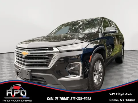 Black 2022 Chevrolet Traverse LT Cloth for sale in Rome, NY
