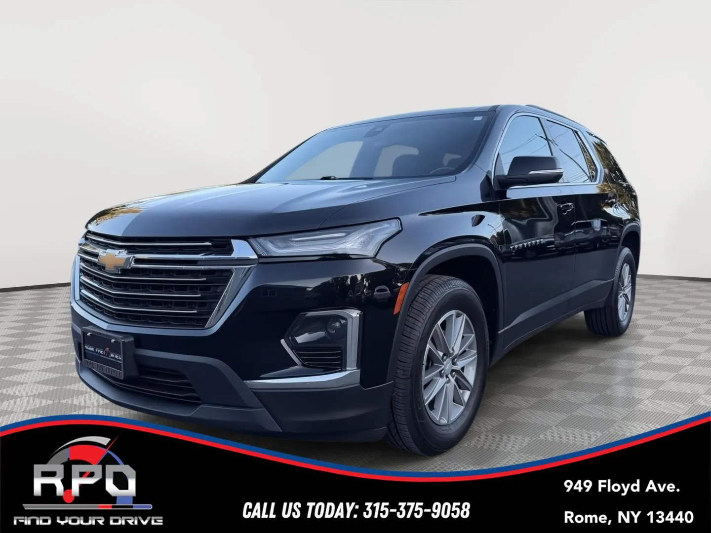 Black 2022 Chevrolet Traverse LT Cloth for sale in Rome, NY