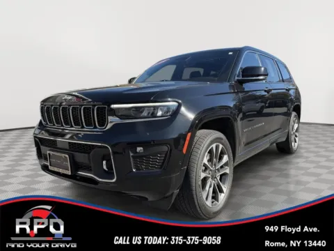 Black 2022 Jeep Grand Cherokee L Overland for sale in Rome, NY