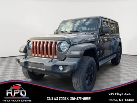 Gray 2018 Jeep Wrangler Unlimited Sport S for sale in Rome, NY