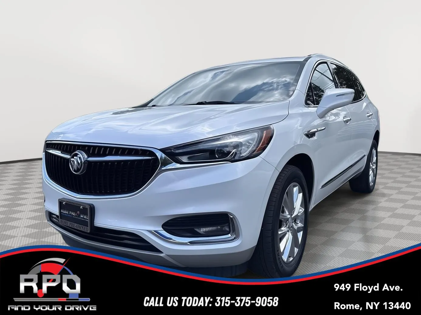 White 2021 BUICK ENCLAVE AWD 4DR ESSENCE for sale in Rome, NY