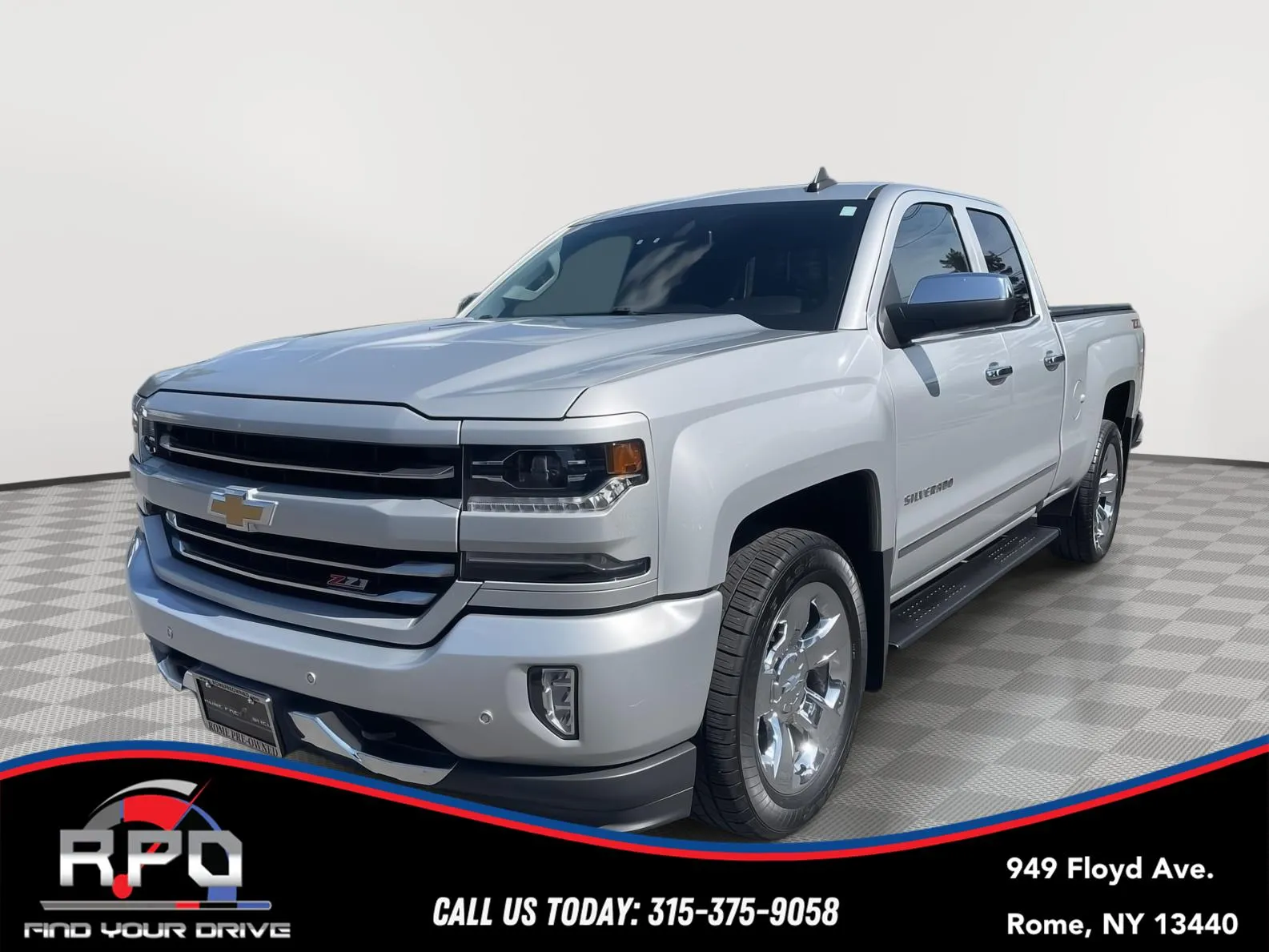 Silver 2018 Chevrolet Silverado 1500 LTZ for sale in Rome, NY