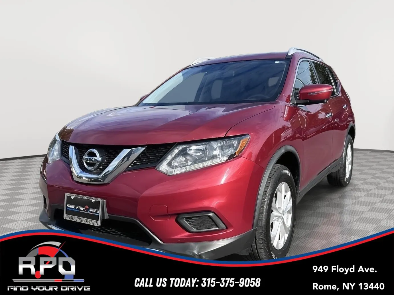 Red 2016 Nissan Rogue SV for sale in Rome, NY