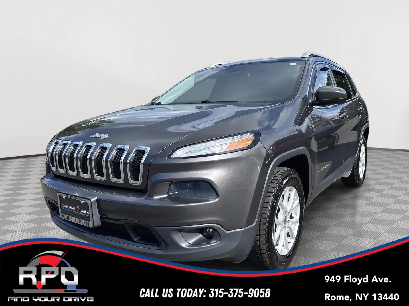 Gray 2016 Jeep Cherokee Latitude for sale in Rome, NY