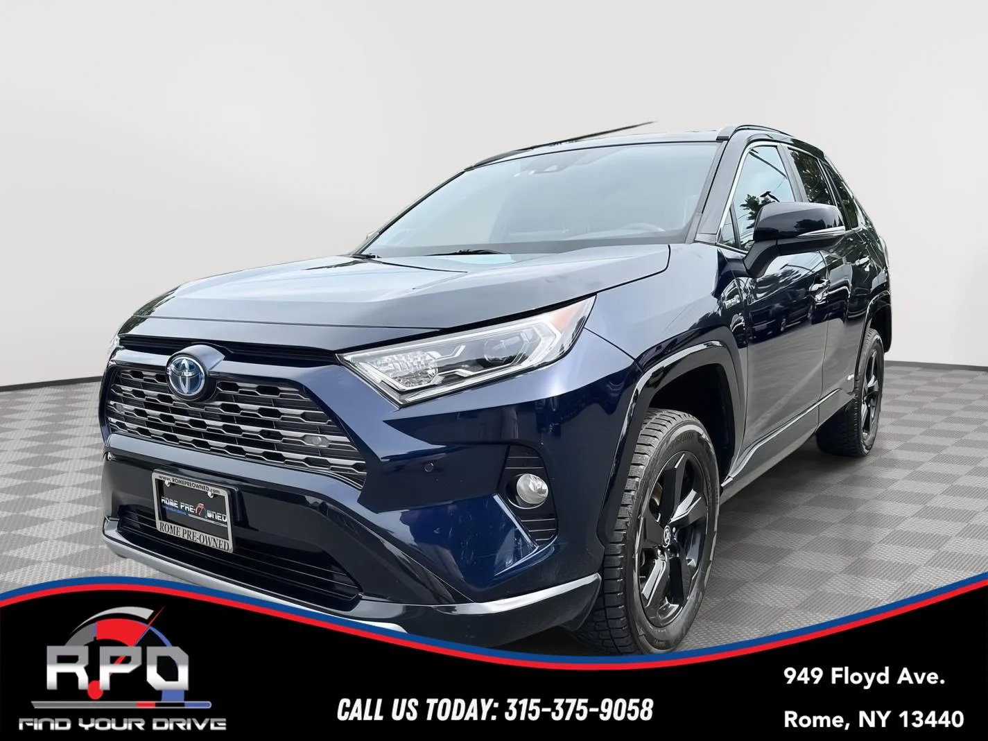 Blue 2021 Toyota RAV4 Hybrid XSE for sale in Rome, NY