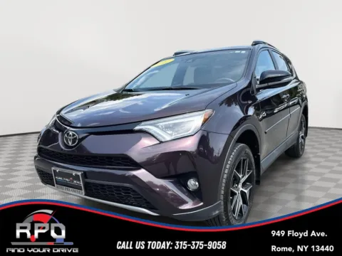 Black 2017 Toyota RAV4 SE for sale in Rome, NY