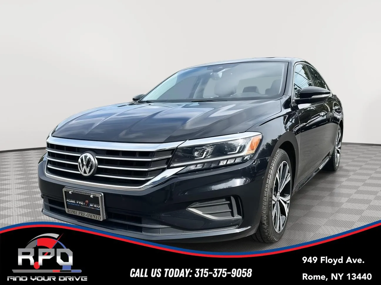 Black 2021 Volkswagen Passat 2.0T SE for sale in Rome, NY