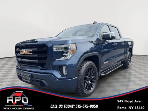 Blue 2019 GMC SIERRA 1500 4WD CREW CAB 147  ELEVATI for sale in Rome, NY