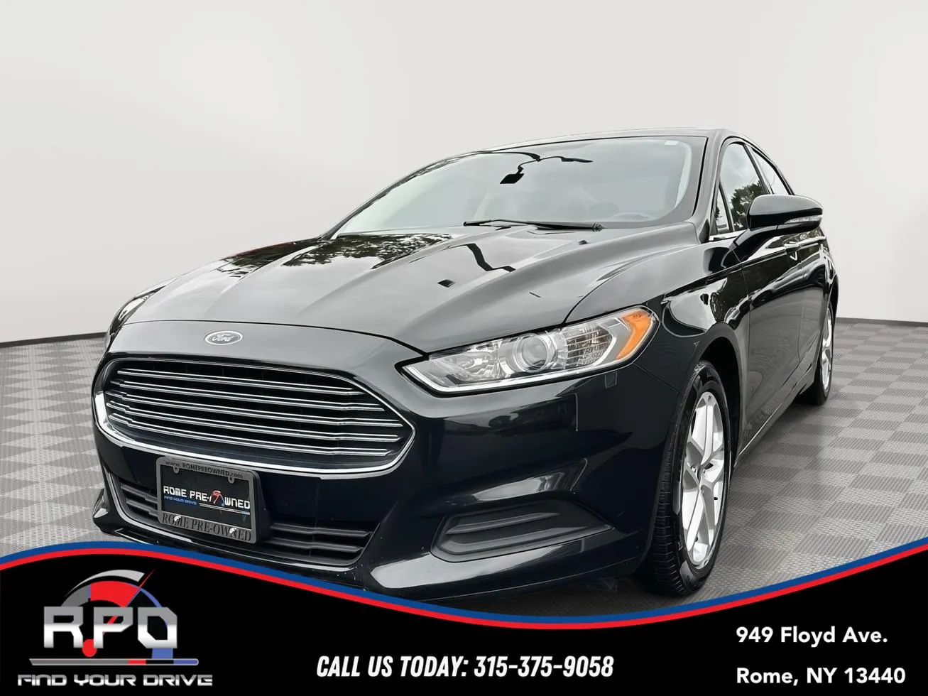 Black 2015 Ford Fusion SE for sale in Rome, NY