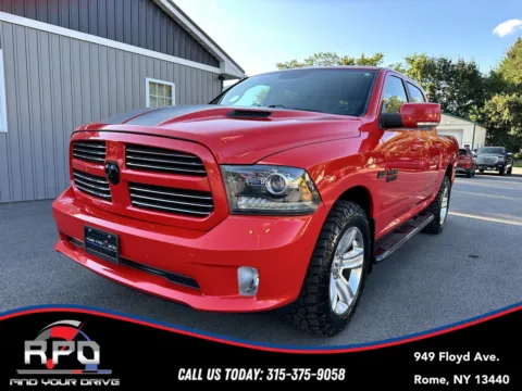 Red 2016 Ram 1500 Sport for sale in Rome, NY