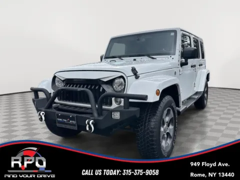 White 2017 Jeep Wrangler Unlimited Sahara for sale in Rome, NY