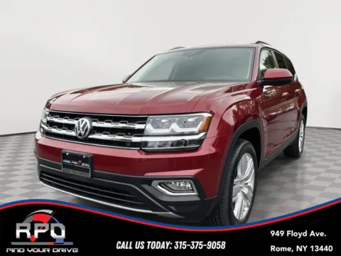 Red 2019 Volkswagen Atlas 3.6L V6 SE w/Technology for sale in Rome, NY