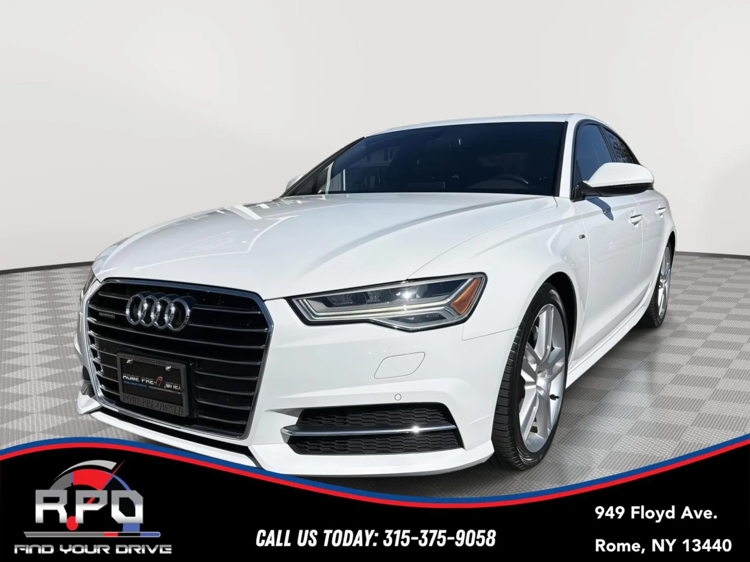 White 2016 Audi A6 2.0T Premium Plus for sale in Rome, NY