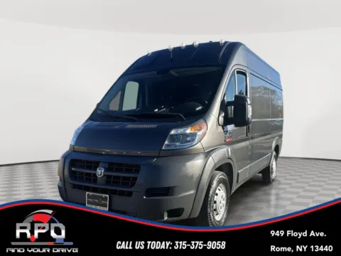 Gray 2017 Ram ProMaster Cargo Van 1500 HIGH ROOF 136 WB for sale in Rome, NY