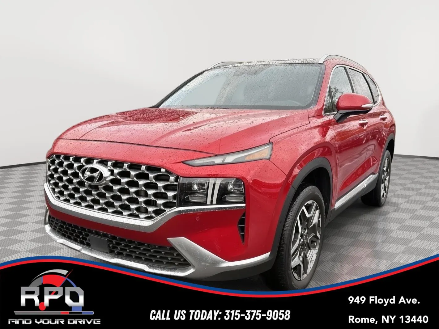 Red 2021 Hyundai Santa Fe Limited for sale in Rome, NY