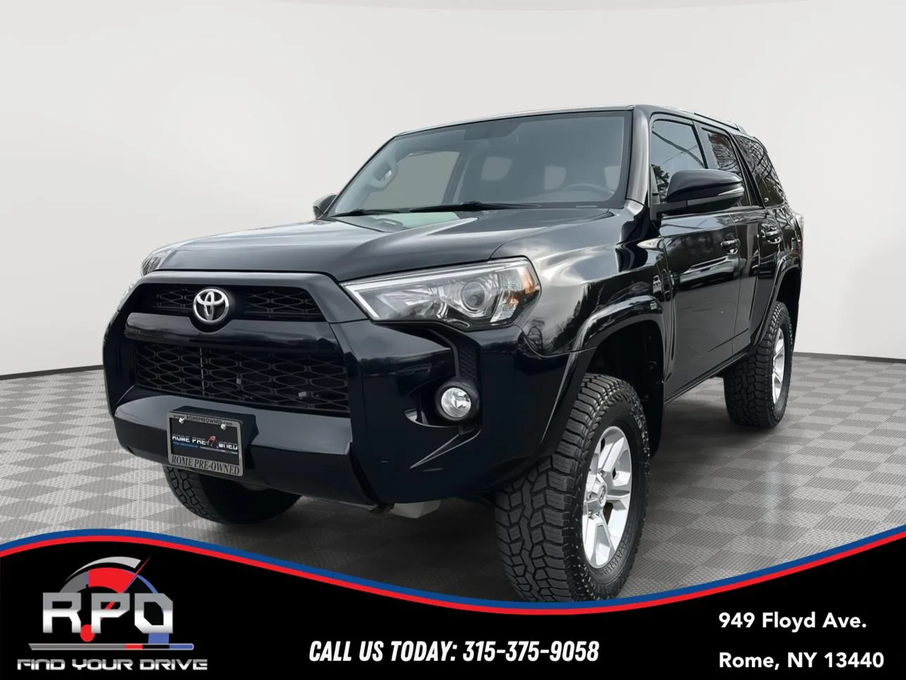 Black 2018 Toyota 4Runner SR5 Premium for sale in Rome, NY