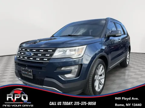 Red 2016 Ford Explorer Limited for sale in Rome, NY