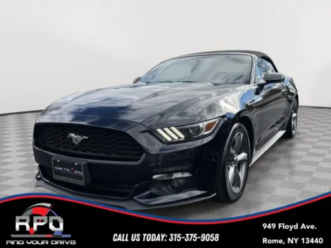 Black 2017 Ford Mustang EcoBoost Premium for sale in Rome, NY