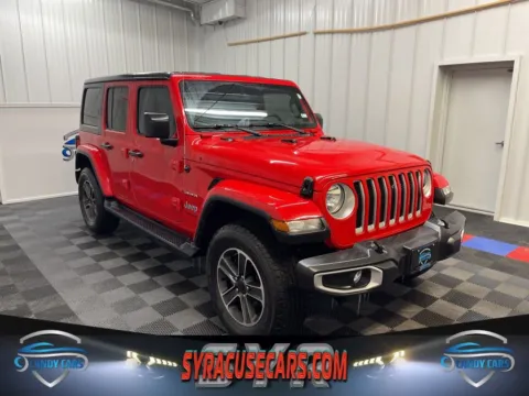 Red 2023 Jeep Wrangler Sahara for sale in Syracuse, NY