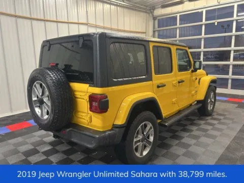 Another view of 2019 Jeep Wrangler Unlimited Sahara for sale in Syracuse, NY at Candy Cars