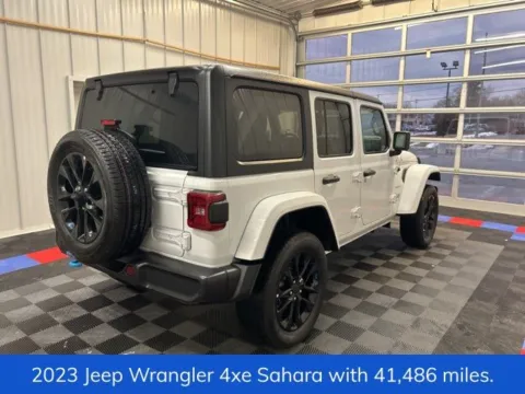 Another view of 2023 Jeep Wrangler Sahara 4xe for sale in Syracuse, NY at Candy Cars