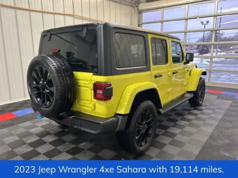 Another view of 2023 Jeep Wrangler Sahara 4xe for sale in Syracuse, NY at Candy Cars