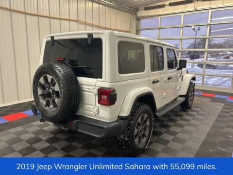 Another view of 2019 Jeep Wrangler Unlimited Sahara for sale in Syracuse, NY at Candy Cars