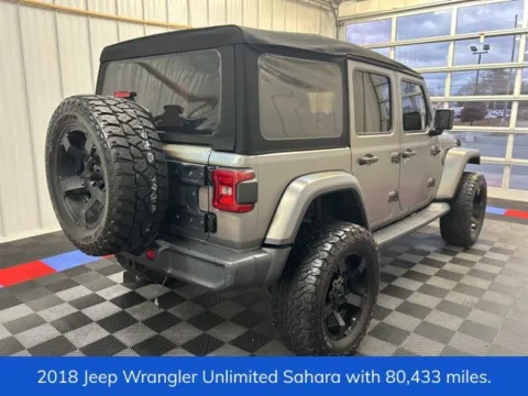 Another view of 2018 Jeep Wrangler Unlimited Sahara for sale in Syracuse, NY at Candy Cars