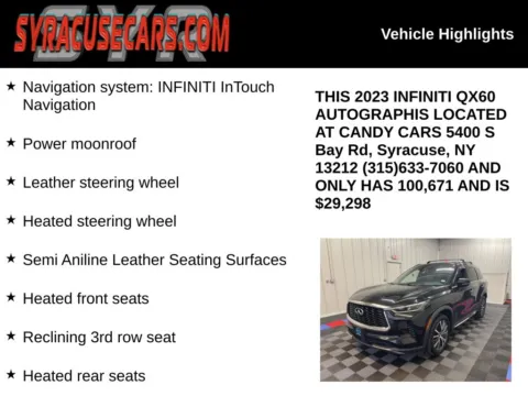 More photos of 2023 INFINITI QX60 Autograph at Candy Cars, NY