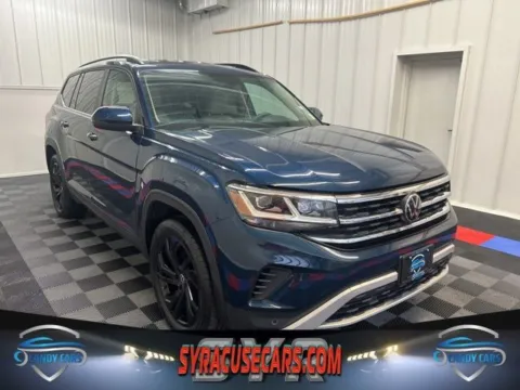 Blue 2023 Volkswagen Atlas 3.6L V6 SE w/Technology for sale in Syracuse, NY