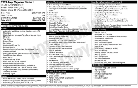 Photos of 2023 Jeep Wagoneer Series II for sale in Syracuse, NY at Candy Cars