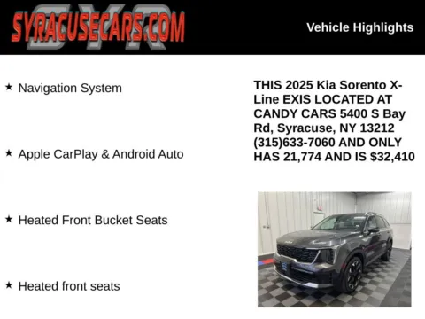 More photos of 2025 Kia Sorento X-Line EX at Candy Cars, NY