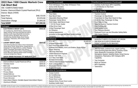 Photos of 2022 Ram 1500 Classic Warlock for sale in Syracuse, NY at Candy Cars