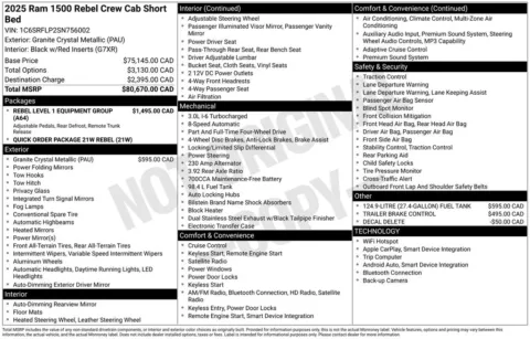 Photos of 2025 Ram 1500 Rebel for sale in Syracuse, NY at Candy Cars
