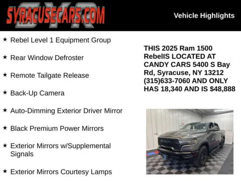 More photos of 2025 Ram 1500 Rebel at Candy Cars, NY