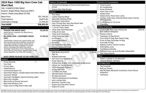Photos of 2024 Ram 1500 Big Horn/Lone Star for sale in Syracuse, NY at Candy Cars