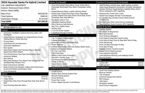 Photos of 2024 Hyundai Santa Fe Hybrid Limited for sale in Syracuse, NY at Candy Cars