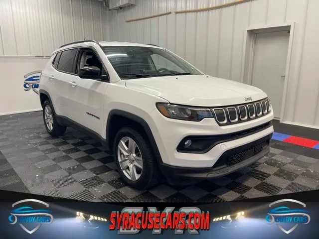 White 2022 Jeep Compass Latitude for sale in Syracuse, NY