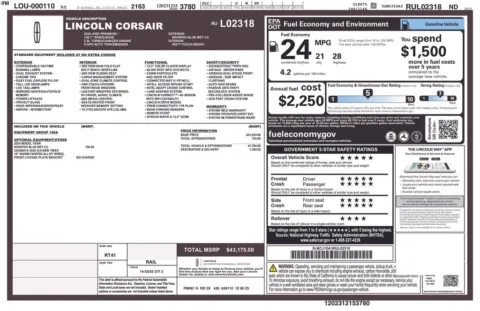 Photos of 2024 Lincoln Corsair Premiere for sale in Syracuse, NY at Candy Cars