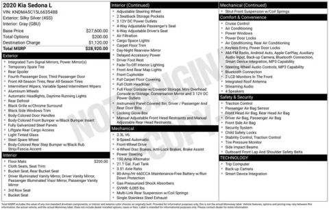 Photos of 2020 Kia Sedona L for sale in Syracuse, NY at Candy Cars