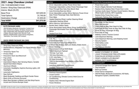 Photos of 2021 Jeep Cherokee Limited for sale in Syracuse, NY at Candy Cars