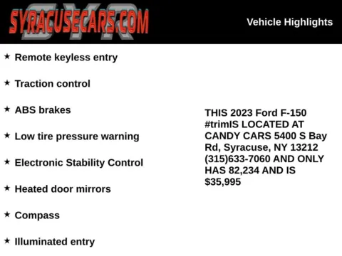 Another view of 2023 Ford F-150 XLT for sale in Syracuse, NY at Candy Cars