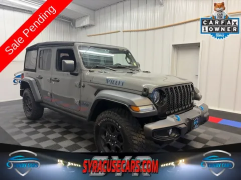 Gray 2023 Jeep Wrangler Willys 4xe for sale in Syracuse, NY